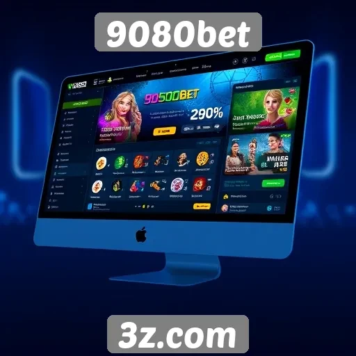 Interface do usuário da 9080bet é intuitiva e acessível